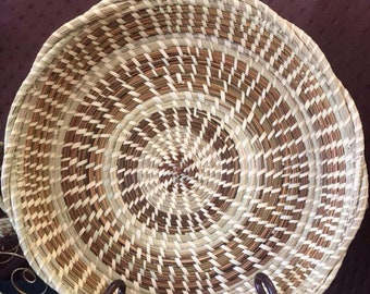 Charleston - Sweetgrass Basket 15 Inch with Braided Edge 15 inch