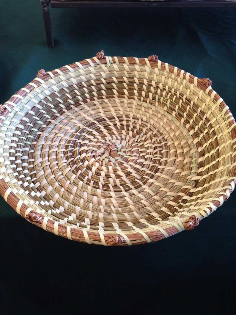 Charleston 2 Baskets Sweetgrass Basket With Braided Edge 2 X 9 Inch Pie