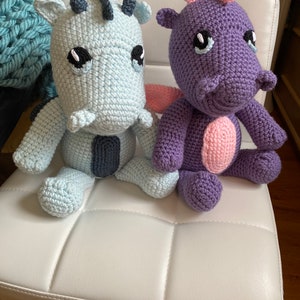 Baby Dragon Stuffy made to order 12” tall
