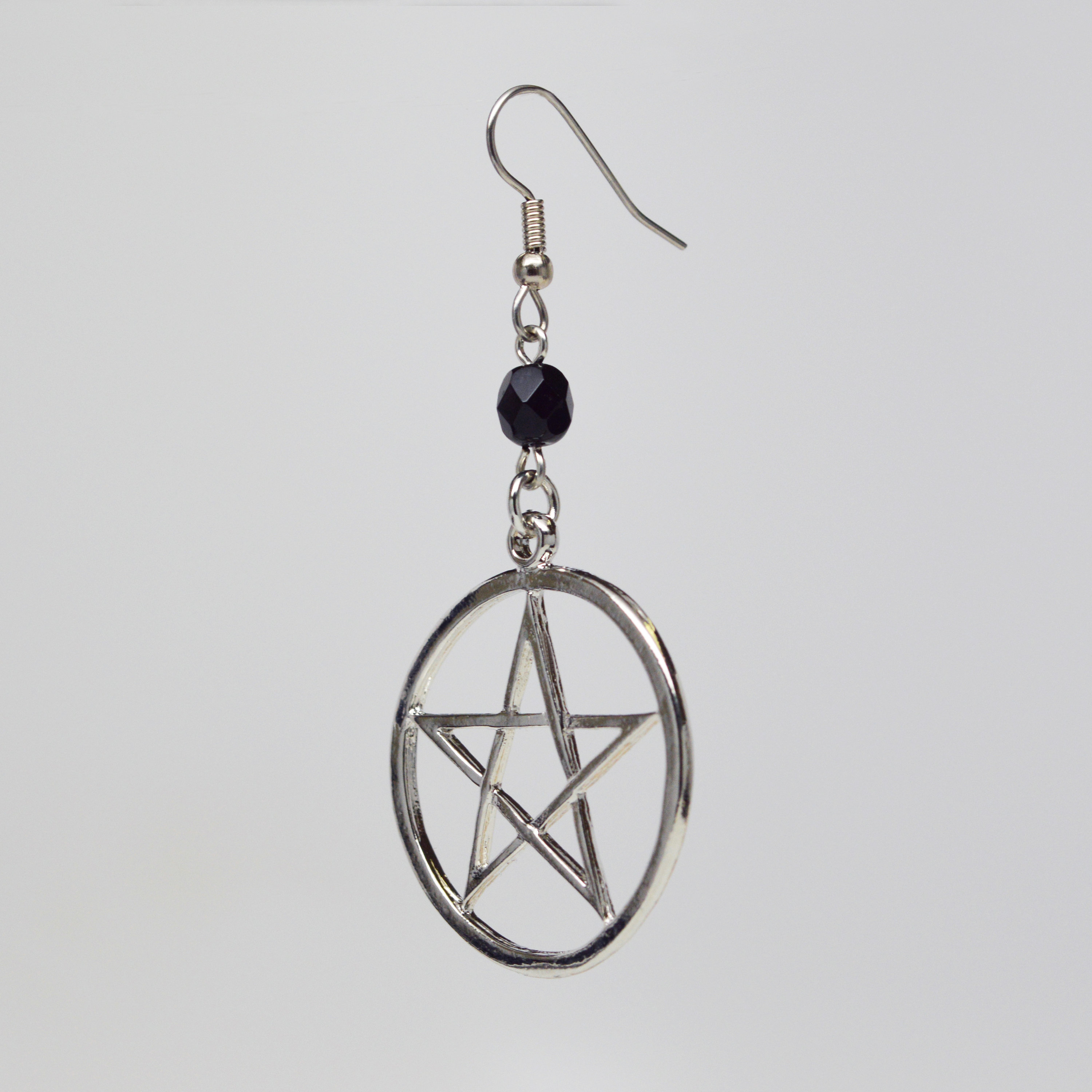 Orecchini Pentagramma In Argento Sterling – Gioielli Pagan Wicca Con Pendente, Regalo Originale Per Donne - 6