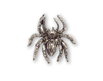 Spider Silver Finish Pewter Tie Tack or Jacket/Hat Pin P-14