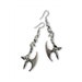 Gothic Vine Wrapped Executioner's Axe Pewter Earrings #803 