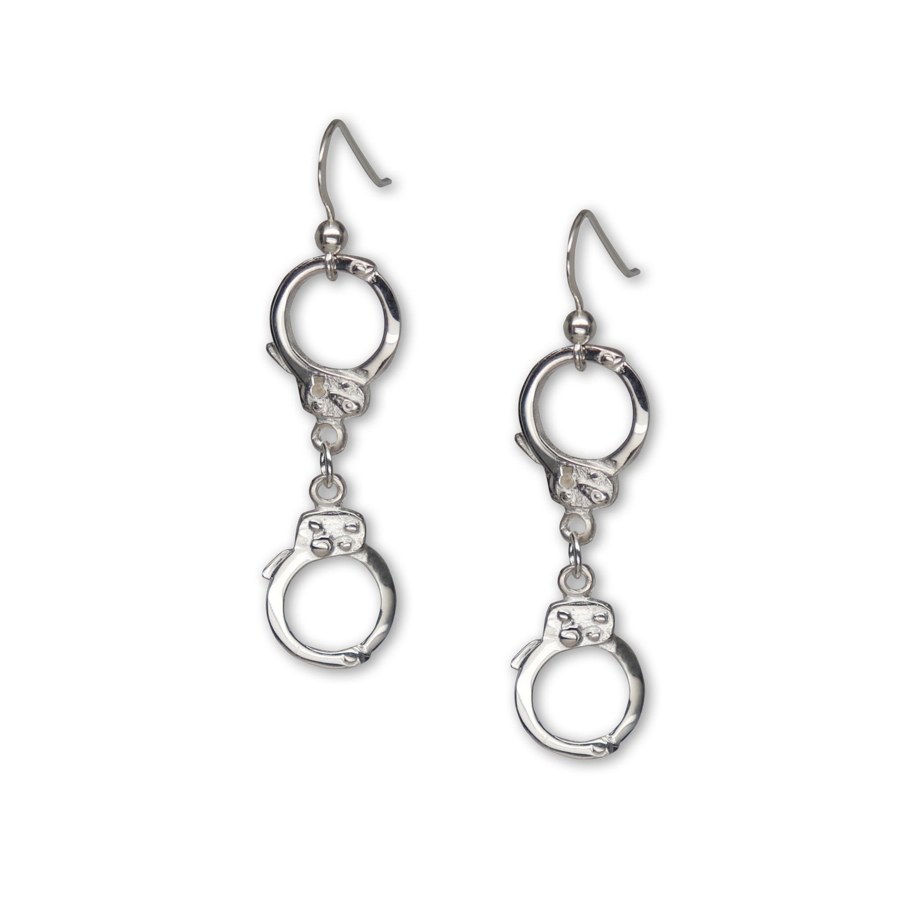 Sterling silver handcuff sale earrings