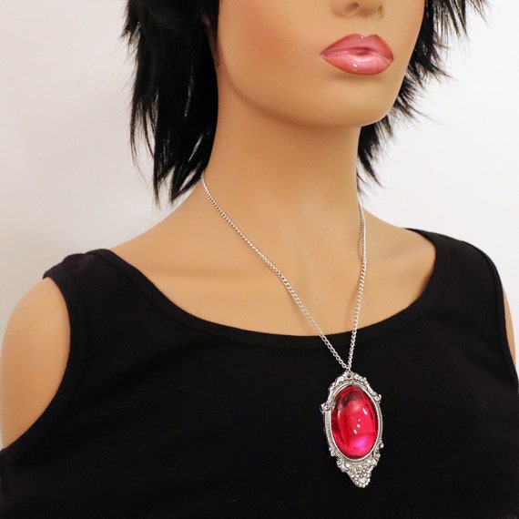 ★ROSEMONT★ SILVER Red Carnelian Pearl Necklace La Vie En R il_1080xN.3818626459_jbv4.jpg