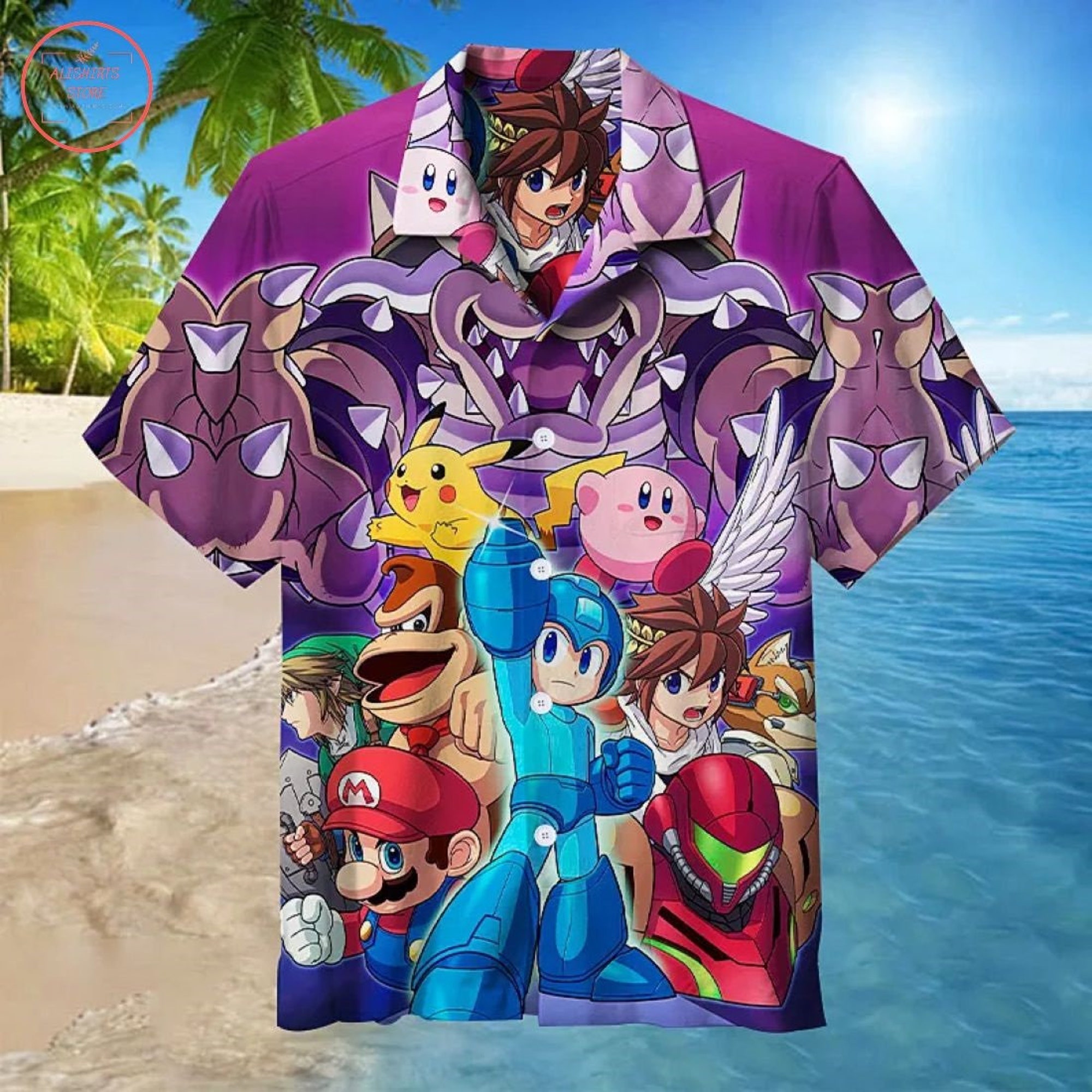 Discover Zelda Pokemon & Mario Hawaiian Shirt