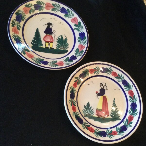 Quimper Duo- Set of Two Plates