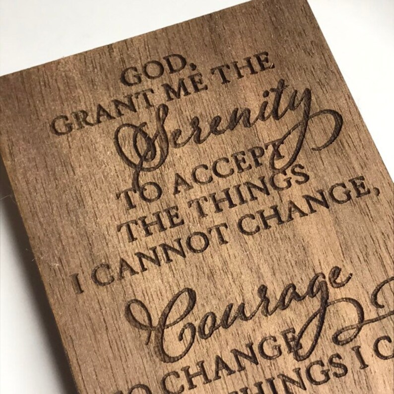 Serenity Prayer Bookmark. Serenity Courage Wisdom Gift Ideas. God Grant Me Serenity Bookmark. Christian Gifts Under 10. Bookmark for Bible. image 4