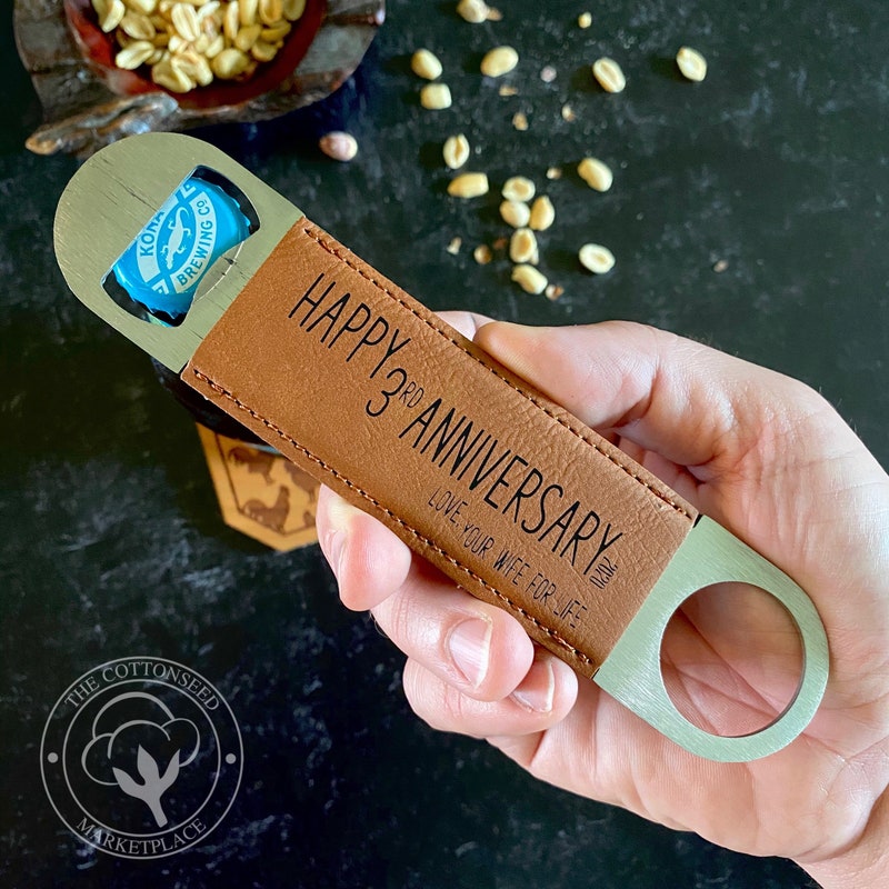 3rd Wedding Leather Anniversary Gifts 3rd Anniversary Gift For Him