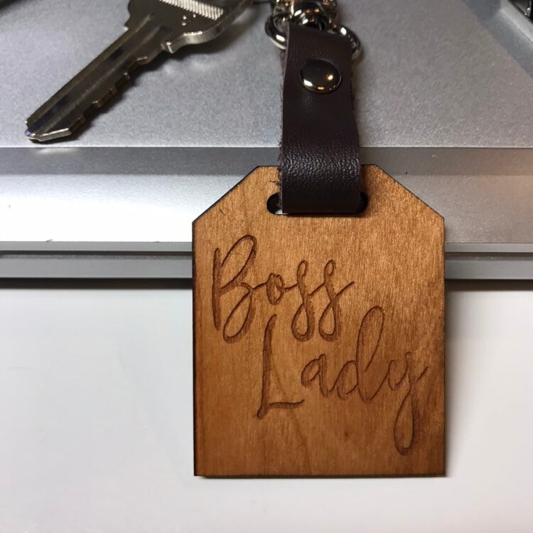 Boss Lady Wood Key Chain for Her. Personalized Gift Idea for - Etsy UK