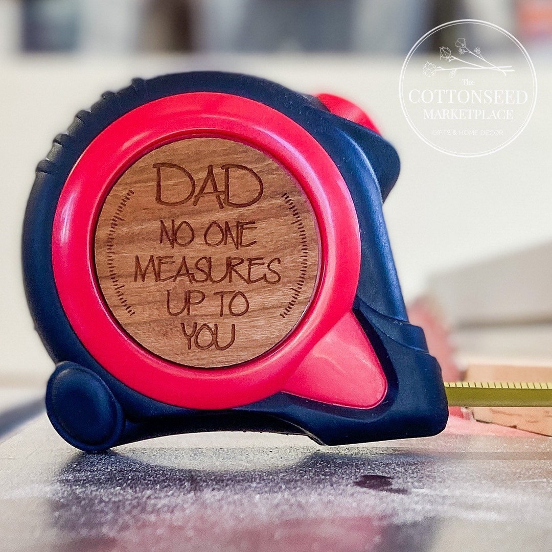 Father's Day Tape Measure for Dad. Personalized Wood Etsy
