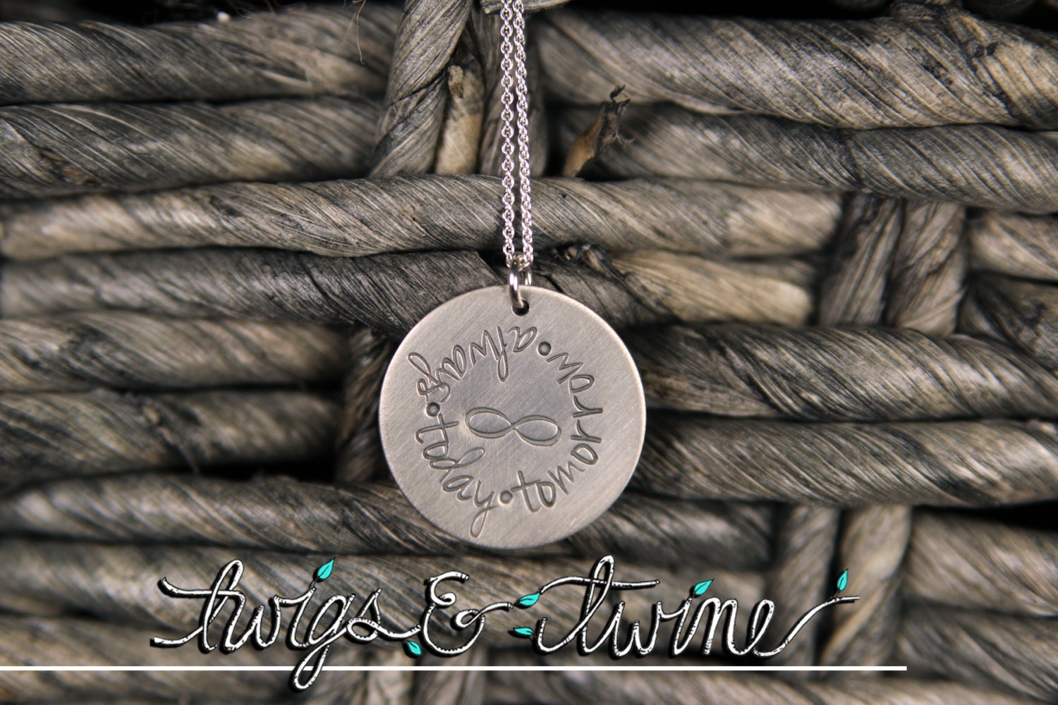 Today, Tomorrow, Forever Infinity Necklace - Etsy