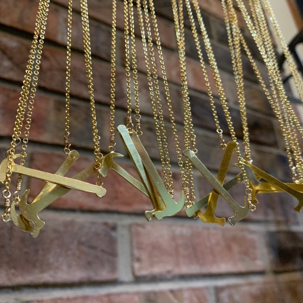 Two Chicks and a Hammer Good Bones Mina Hammer Gold Filled Necklace or Silver Necklace