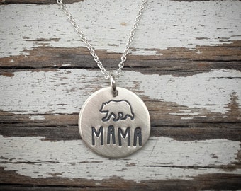Simple Mama Bear Necklace