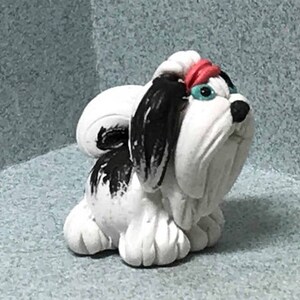 Shih Tzu and Maltese Dog Miniatures. Your choice of one. image 2