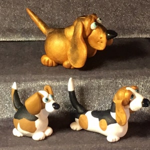 Scent Hound miniatures : Bloodhound, Beagle, and Basset Hound.  Your choice of one.