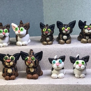 Brown Tabby Kittens miniatures.  Your choice of one.