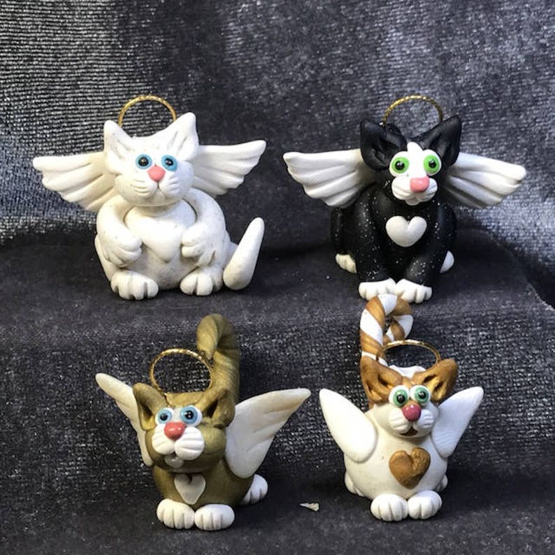 Angel Cat miniatures, your choice of one image 1
