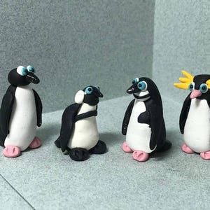 Penguin miniatures: Adelie, Humboldt, Chinstrap, or Rockhopper- Your choice of one.