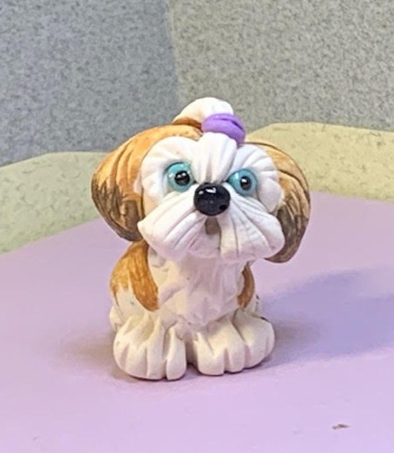 Shih Tzu and Maltese Dog Miniatures. Your choice of one. image 4