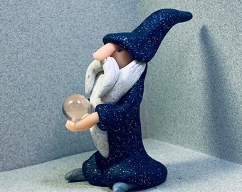 WIZARD miniatures, in assorted colors, holding various items ... 2-3&quot; tall.  Your choice of one.