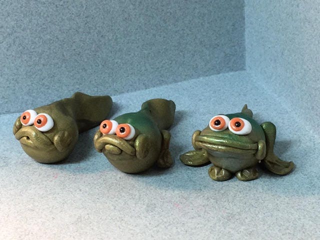 Pollywog Ortadpoles? BABY Frogs and Baby Toads Miniatures. Your