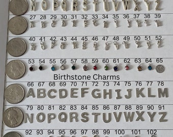 Build Your Own Custom Charm Necklace, Silver Charm Necklace, Customizable Charm Necklace, Custom Charm Necklace, Over 300 charms to choose