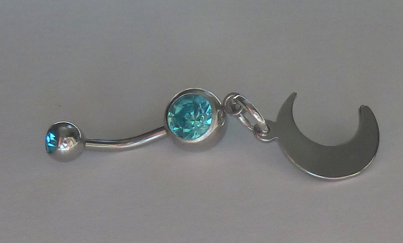 Stainless Steel Belly Ring Stainless Steel Navel Ring Dangle Etsy