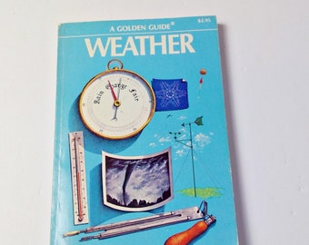 Vintage Golden Guide 1975 Weather Phenomena and Forecasts Pocket Nature Guide Weather Guide