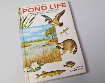 Vintage Golden Guide 1967 Pond Life Hardcover Nature Guide
