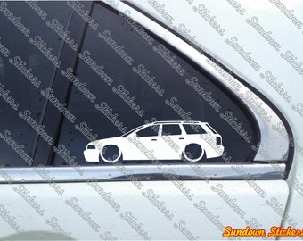 2x Low Car Outline Stickers For Audi A4 B5 S4 Sedan Etsy