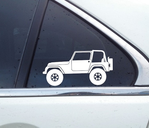 2X Lifted 4x4 Outline Stickers for Jeep Wrangler YJ 4x4 - Etsy Canada 2X Lifted 4x4 Outline Stickers for Jeep Wrangler YJ 4x4 - Etsy Canada
