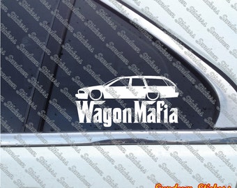 Low WAGON MAFIA car sticker - for Chevrolet Caprice station wagon (1991-1996) W48 - AD180