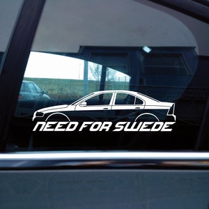 NEED FOR SWEDE sticker - for Volvo S60, R sedan 2000-2009 N18 - AD158