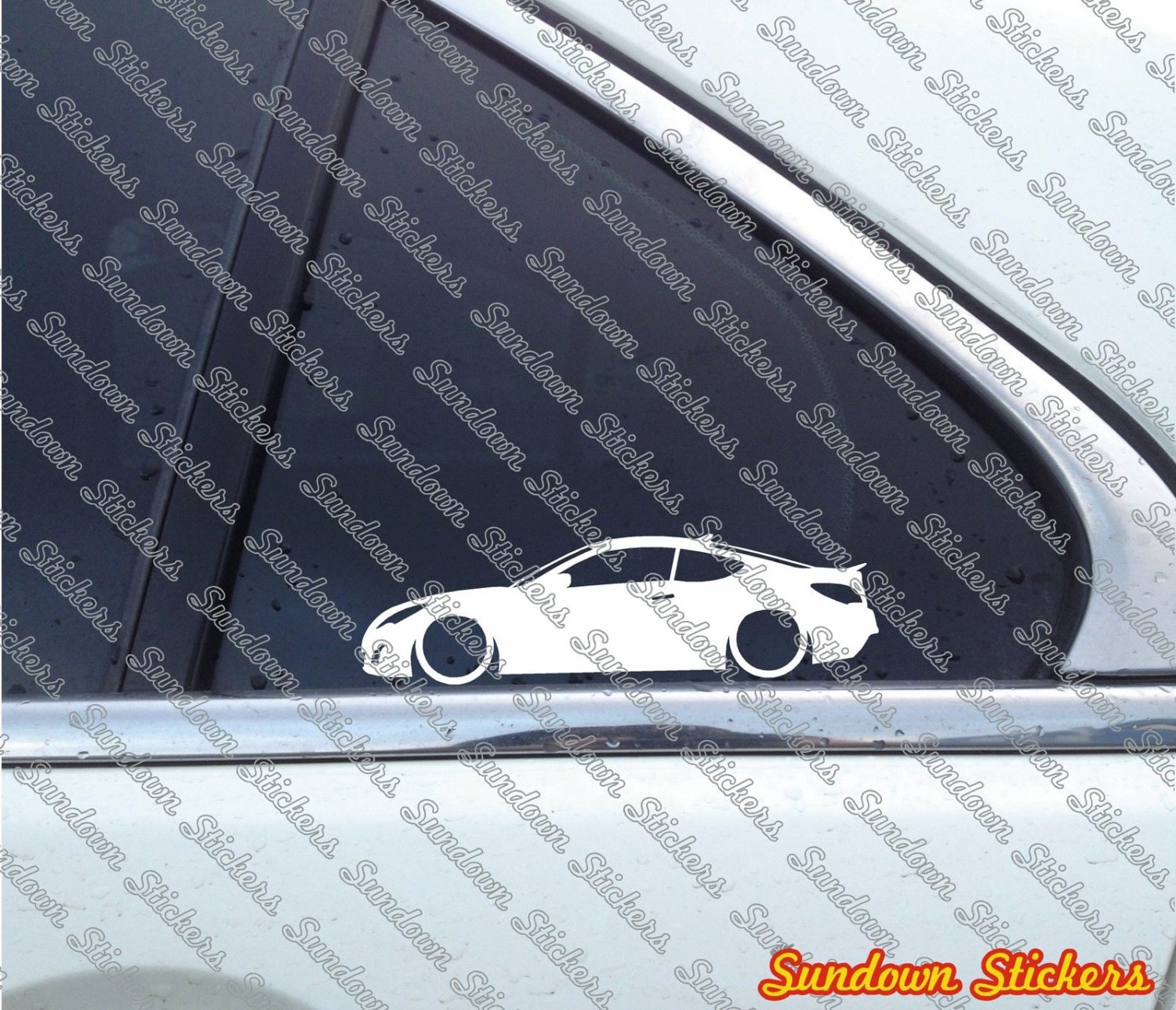 Hyundai Genesis Coupe Silhouette Sticker for Sale by in-transit
