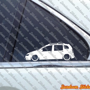 2X Low car outline stickers for Hyundai Matrix / Lavita L1390 AD526 image 1