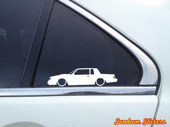 for Buick Regal Grand national //GNXT-Type 2X Lowered muscle car stickers