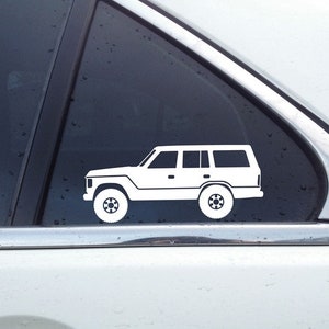 2X Lifted 4x4 outline stickers - for Toyota Land Cruiser J60 FJ60 classic  T92 - AD989