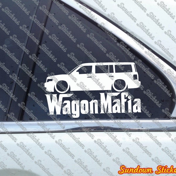 Low WAGON MAFIA car sticker - for Ford Flex  W16 - AD108