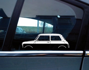 2x Auto Silhouette Aufkleber - für Mini mk3 1970-1977 amper ADO20 S159 - AD785