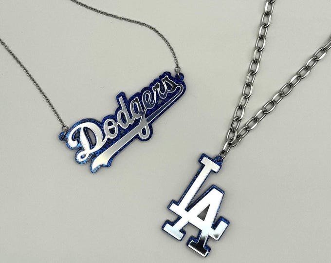 Baseball LA Los Angeles Necklace