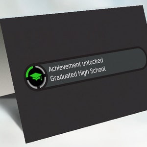 Achievement Unlocked Graduation Card Printable