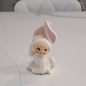 Vintage lefton Pixie Bunnies Sugar Sand Babies Anthropomorphic