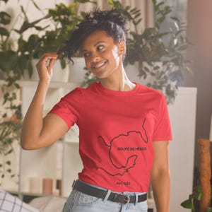 Camiseta unisex de manga corta del Golfo de México