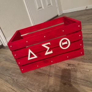 Custom Delta Sigma Theta Storage Basket