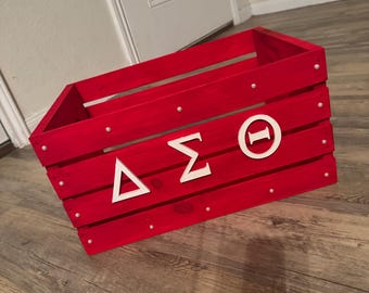 Cesta de almacenamiento personalizada de Delta Sigma Theta