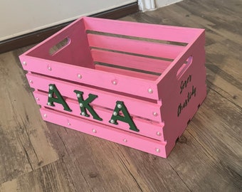 Custom Alpha Kappa Alpha Storage Basket - Etsy