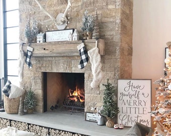 Have Your self a Merry little Christmas framed wood sign / Christmas wall decor / large wall art / Christmas Aesthetic / Song Lyrics