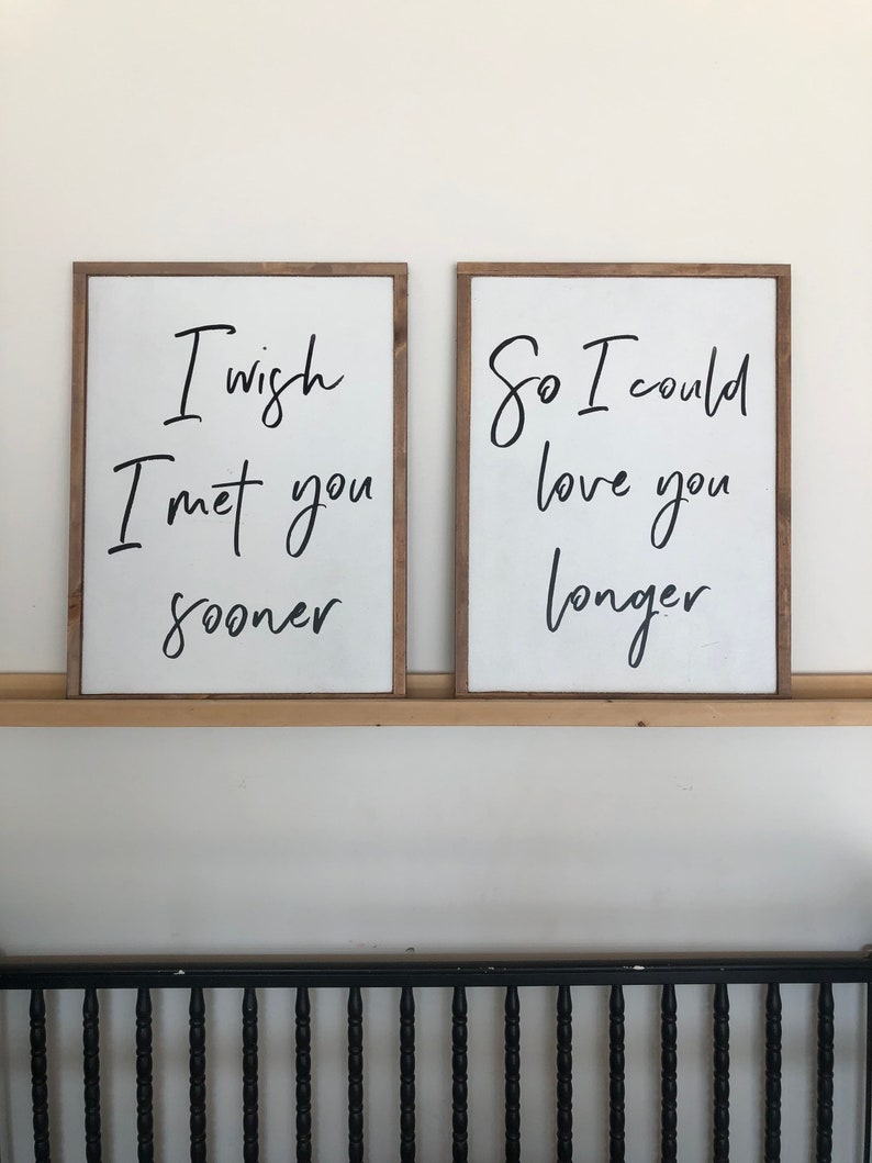 Home Decor / Wall Hanging / Signs / Large Wall Art / I Wish I Etsy