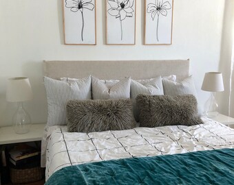 Botanical farmhouse wood signs boho room decor set