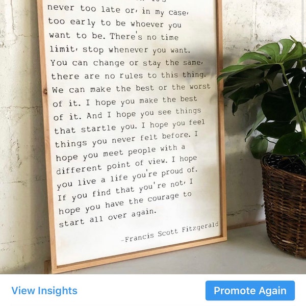 For what it is worth Large wall decor love hope quotes